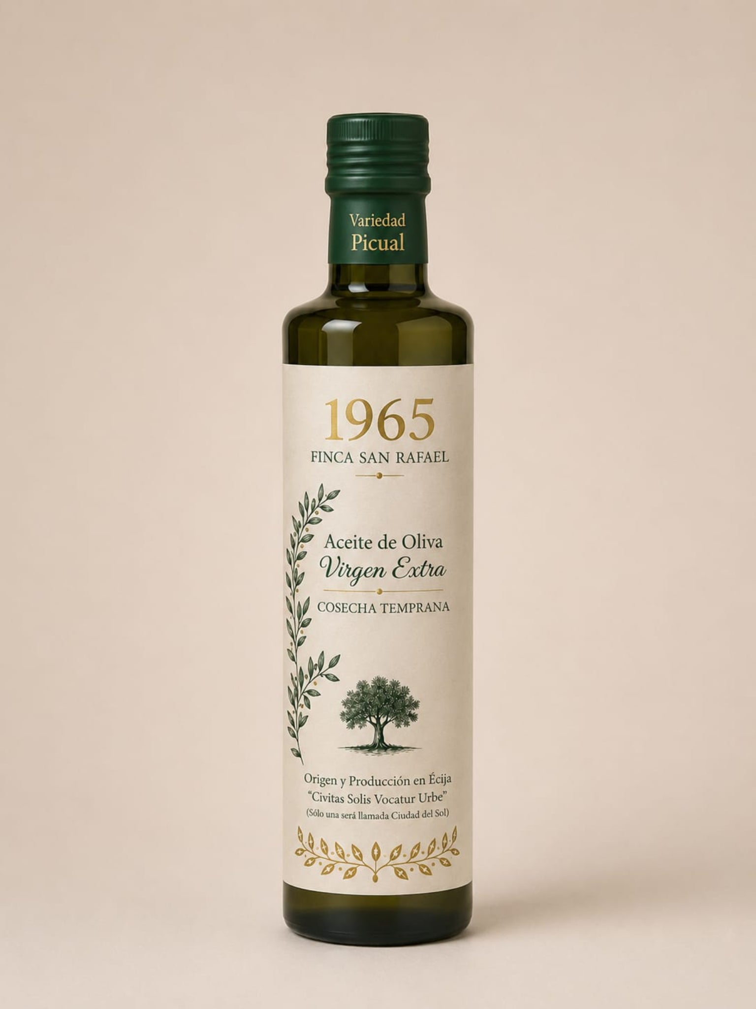 ACEITE DE OLIVA VIRGEN EXTRA, VARIEDAD PICUAL