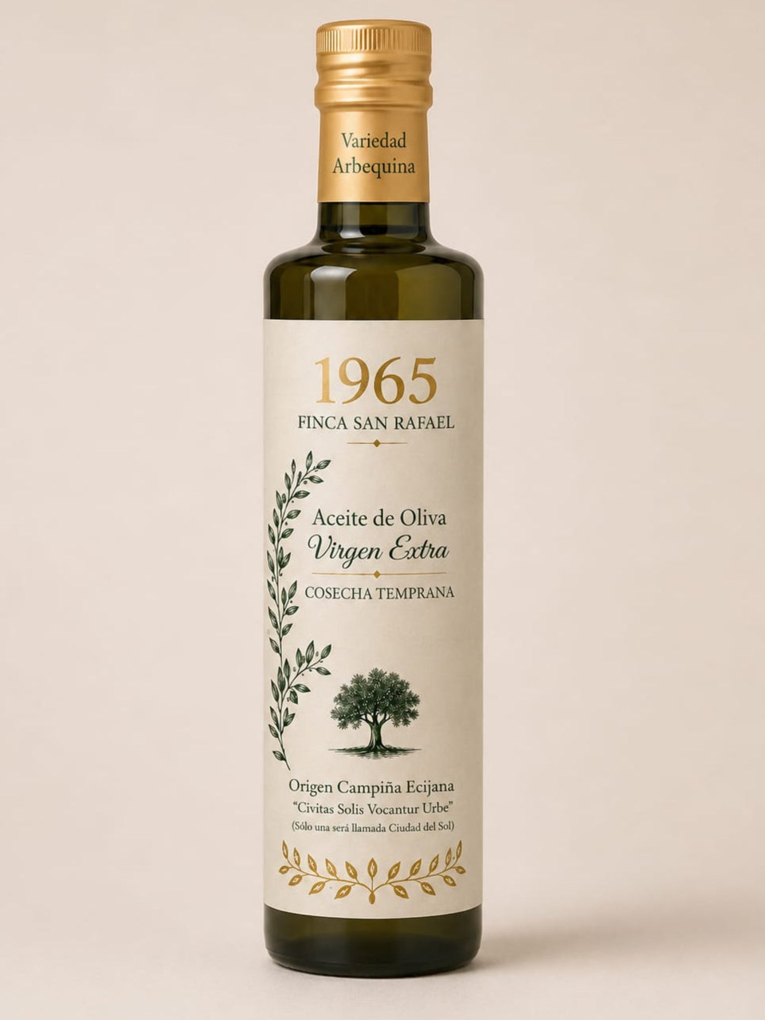 ACEITE DE OLIVA VIRGEN EXTRA, VARIEDAD ARBEQUINA