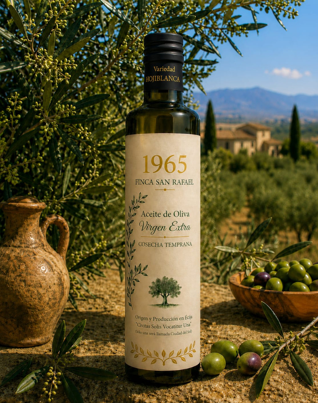ACEITE DE OLIVA VIRGEN EXTRA, VARIEDAD HOJIBLANCA