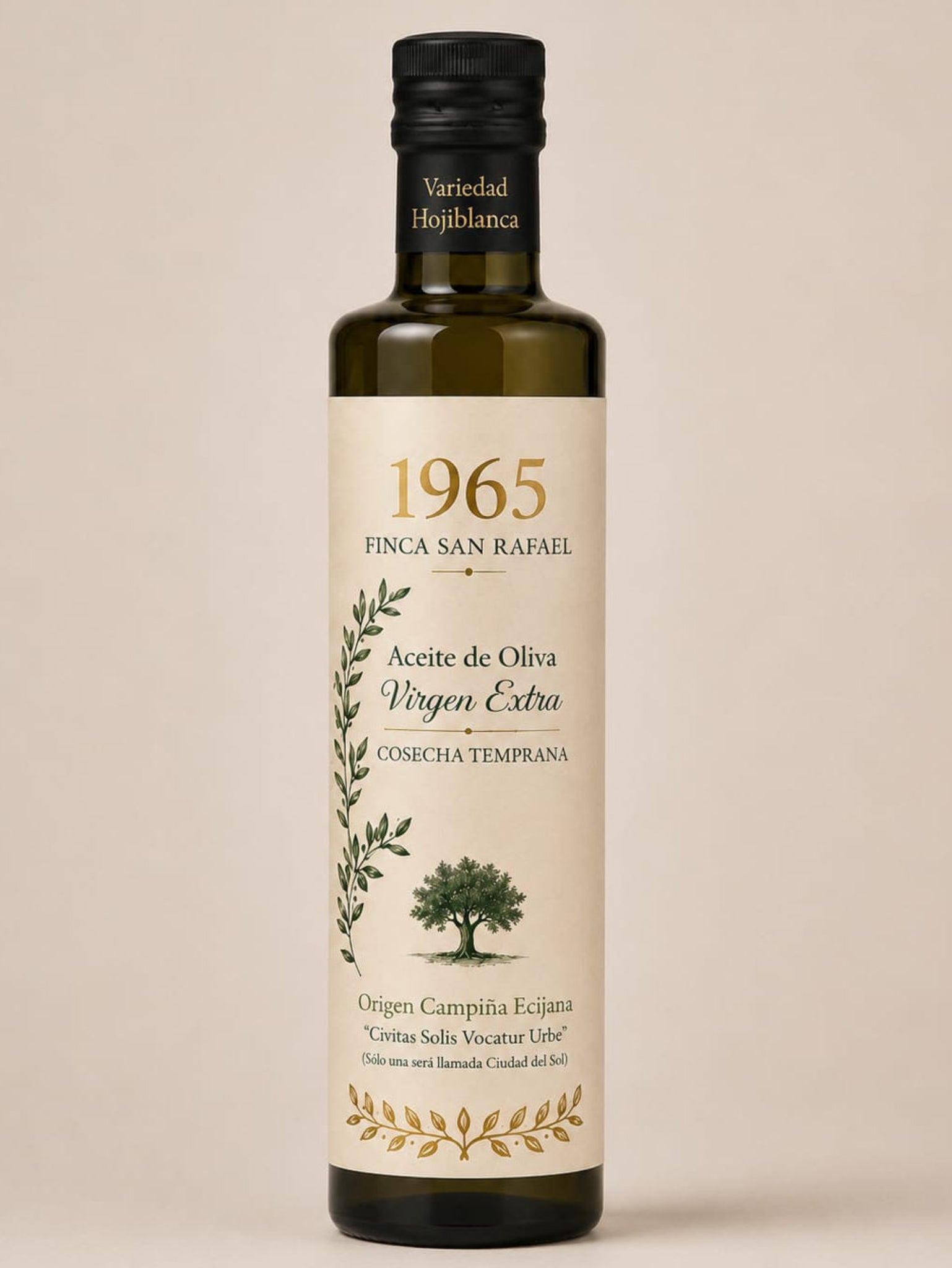ACEITE DE OLIVA VIRGEN EXTRA, VARIEDAD HOJIBLANCA