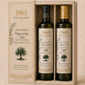 ESTUCHE REGALO DE 2 BOTELLAS DE AOVE, VARIEDAD ARBERQUINA Y HOJIBLANCA