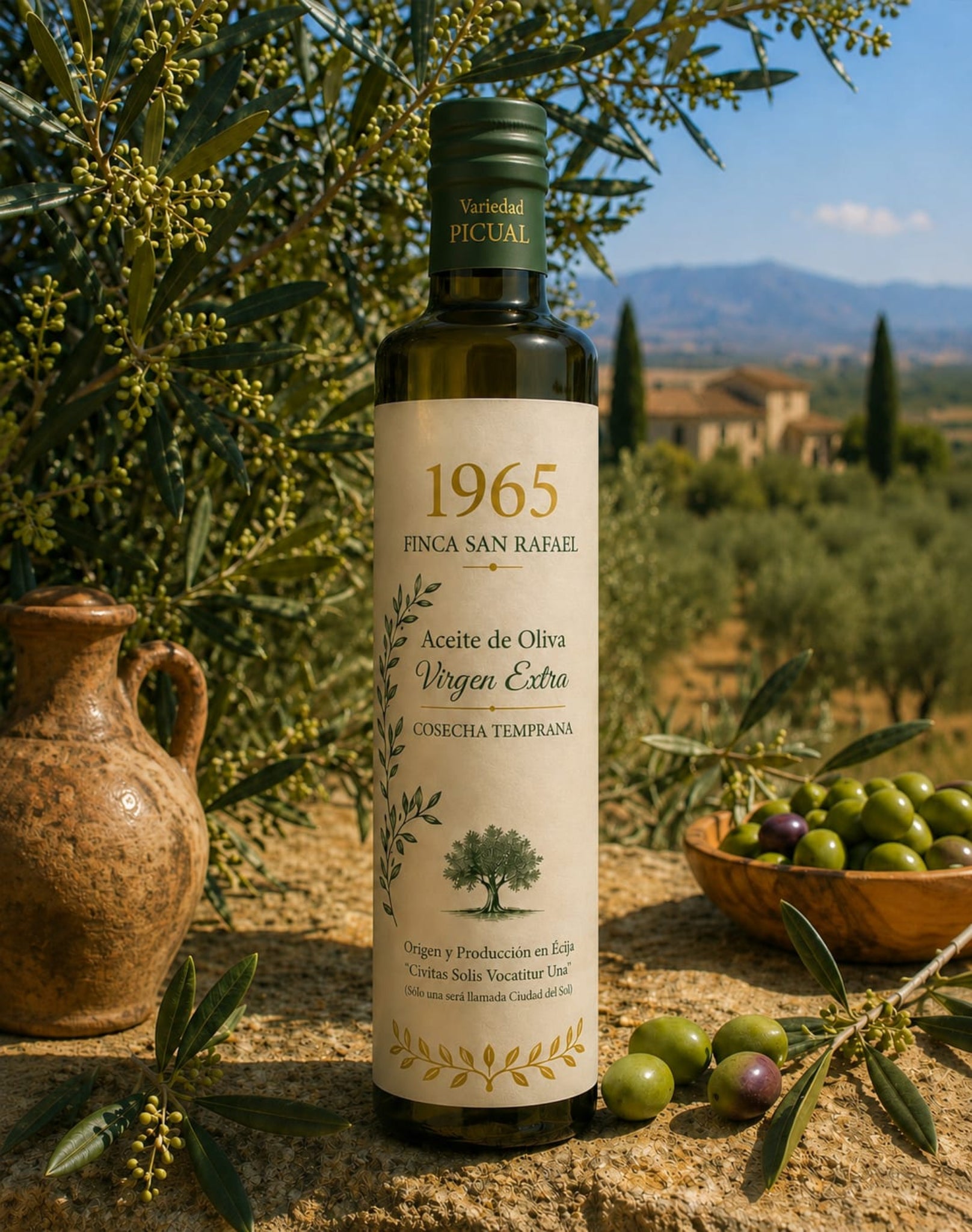 ACEITE DE OLIVA VIRGEN EXTRA, VARIEDAD PICUAL